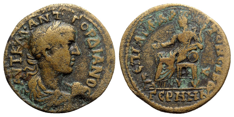 Gordian III (238-244). Mysia, Germe. Æ (29mm, 11.07g, 6h). Ael Aristoneikos, str...