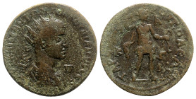 Gordian III (238-244). Cilicia, Tarsus. Æ (34mm, 23.88g, 1h). Radiate, draped and cuirassed bust r. R/ Artemis standing r., drawing arrow from quiver ...
