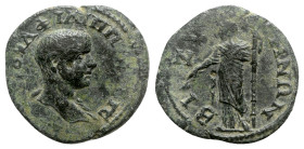 Philip II (247-249). Thrace. Bizya. Æ (25mm, 9.15g, 6h). Laureate bust r., with slight drapery. R/ Demeter standing l., holding corn-ears and resting ...