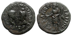 Philip II (Caesar, 244-247). Thrace, Mesembria. Æ (27mm, 12.10g, 7h). Bare-headed and draped bust of Philip II r., facing draped bust of Serapis l. R/...