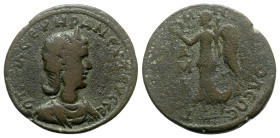 Otacilia Severa (Augusta, 244-249). Cilicia, Tarsus. Æ (32mm, 14.93g, 12h). Draped bust r., wearing stephane. R/ Victory advancing l., holding wreath ...