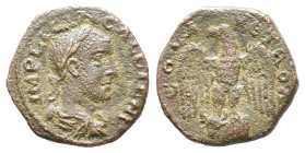Gallienus (253-268). Troas, Alexandria. Æ (20mm, 4.40g). Laureate, draped and cuirassed bust r. R/ Eagle standing facing, head l., holding bull’s head...