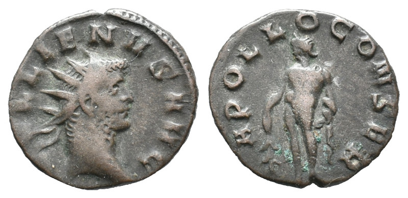 Gallienus (253-268). Antoninianus (18mm, 2.67g). Mediolanum, 262-3. Radiate head...