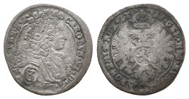 Austria, Karl VI (1711-1740). 3 Kreuzer 1713 (21mm, 1.29g). Good Fine