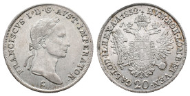 Austria, Franz I (1792-1835). 20 Kreuzer 1832 C, Prague (26mm, 6.61g). VF