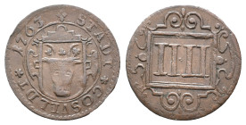 Germany. Coesfeld, Free city. 4 Pfennig 1763 (21mm 2.24g). VF
