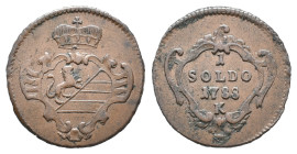Italy, Gorizia. Giuseppe II (1780-1790). 1 Soldo 1788 (20mm, 2.65g). Near VF