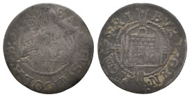 Switzerland, Fribourg. Batzen 16… (25mm, 2.23g). Good Fine