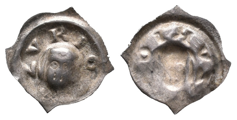 Switzerland, Zürich. Fraumünster Abbey. Vierzipfliger Pfennig, 14th century (14....