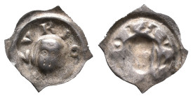 Switzerland, Zürich. Fraumünster Abbey. Vierzipfliger Pfennig, 14th century (14.5mm, 0.38g). VF