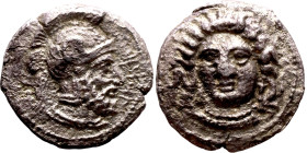 Cilicia: Tarsos, Satrap Datames II (378 BC-372 BC) Stater. Obv:: Female head three-quarters left Rev: Head of bearded man in helmet right