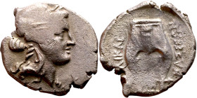 Hellenistic period coin (4-1 century BC) Silver coin.  Obv: