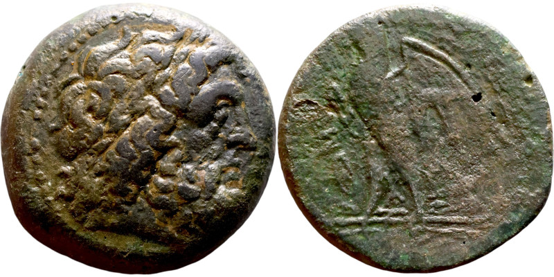 Ptolemaic Kings Of Egypt. (3-1 century BC. Bronze. Obverse: Head of Zeus. Revers...