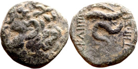 Hellenistic period coin (4-1 century BC) AE Bronze.  Obv: