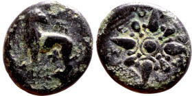 Ionia: Milet ( VI-V century BC) bronze coin Obv: Star. Rev: Lion standing