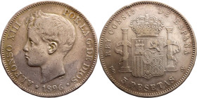 Spain – 5 pestas - 1896