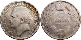 Serbia – thaler – 1879