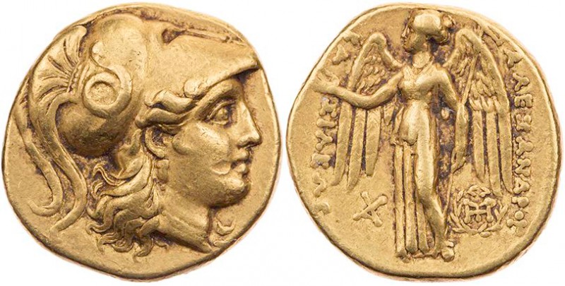 MAKEDONIEN, KÖNIGREICH
Alexander III., 336-323 v. Chr. AV-Stater 315-311 v. Chr...