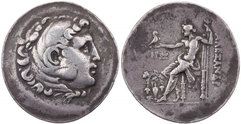 MAKEDONIEN, KÖNIGREICH
Alexander III., 336-323 v. Chr. AR-Tetradrachme um 188-1...