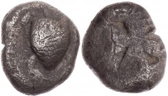 AEGINA AEGINA
 AR-Stater um 500 v. Chr. Vs.: Seeschildkröte, Rs.: windmühlenförmiges Incusum Kraay, ACGC 115 Taf. 6. 12.02 g. s