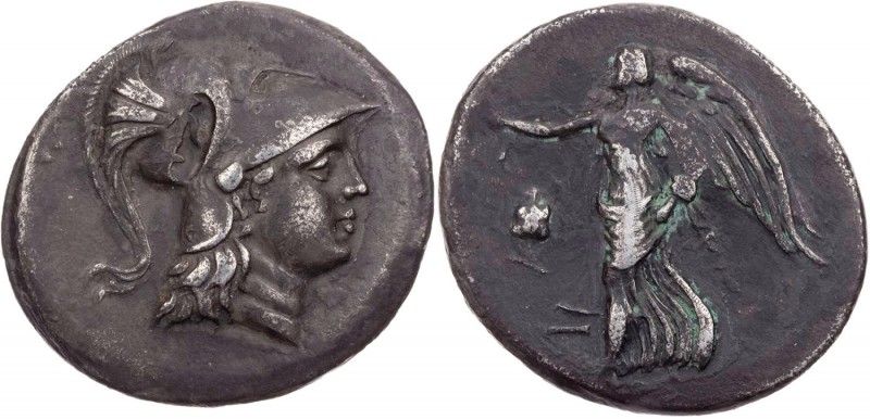 PAMPHYLIEN SIDE
 AR-Tetradrachme 205-190 v. Chr., St(...) Vs.: Kopf der Athena ...