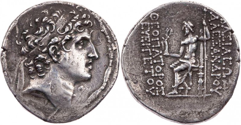 SYRIEN KÖNIGREICH DER SELEUKIDEN
Alexander I. Balas, 152-145 v. Chr. AR-Tetradr...