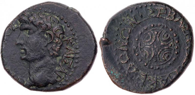 MAKEDONIEN KOINON
Claudius, 41-54 n. Chr. AE-Hemiobol Vs.: Kopf n. l., Rs.: mak...