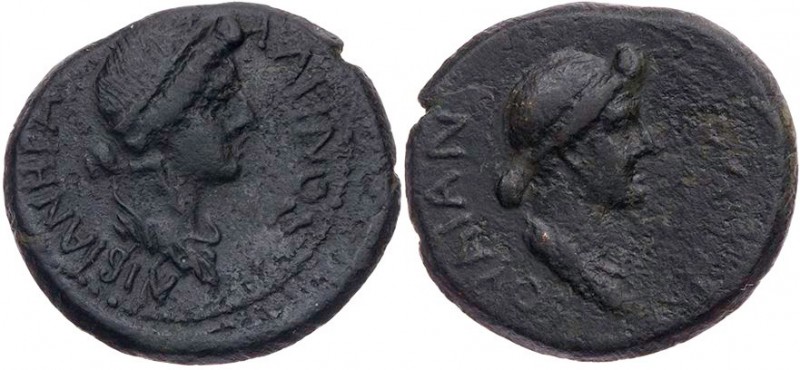 MYSIEN PERGAMON
Augustus für Livia und Iulia AE-Dichalkon 10-2 v. Chr., unter S...