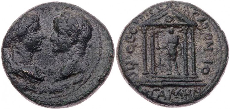 MYSIEN PERGAMON
Tiberius mit Livia, 14-29 n. Chr. AE-Tetrachalkon 33/34 oder 34...