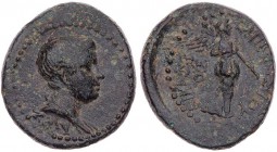 IONIEN SMYRNA
Britannicus Caesar, 43-55 n. Chr. AE-Dichalkon 51-54 n. Chr., unter Philistos, Stephanephoros, und Eikadios, Strategos Vs.: Kopf n. r.,...