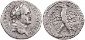 SYRIEN SELEUCIS ET PIERIA, ANTIOCHEIA AM ORONTES
Vespasianus, 69-79 n. Chr. AR-Tetradrachme 69/70 n. Chr (= Jahr 2) Vs.: Kopf mit Lorbeerkranz n. r.,...