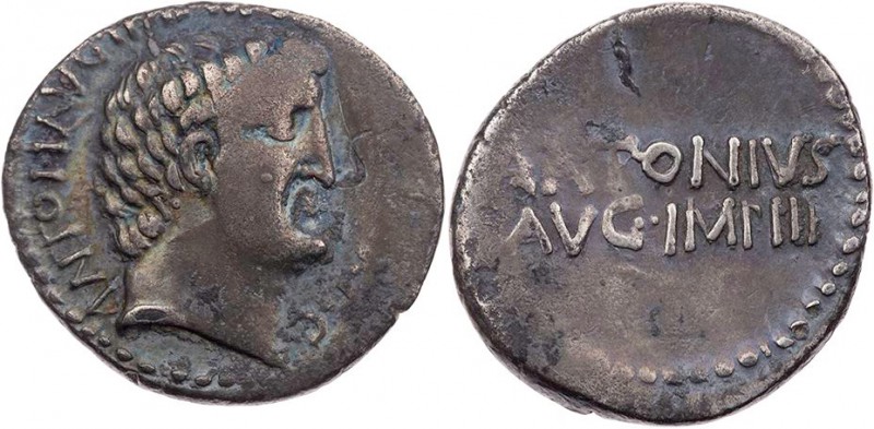 IMPERATORISCHE PRÄGUNGEN
Marcus Antonius, gest. 30 v. Chr. AR-Denar 32 v. Chr. ...