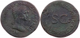 RÖMISCHE KAISERZEIT
Agrippina maior, geprägt unter Claudius, 41-54 n. Chr. AE-Sesterz 50-54 n. Chr. Rom Vs.: AGRIPPINA M F GERMANICI CAESARIS, drapie...