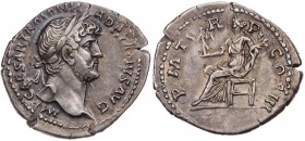 RÖMISCHE KAISERZEIT
Hadrianus, 117-138 n. Chr. AR-Denar 119-122 n. Chr. Rom Vs.: IMP CAESAR TRAIAN H-ADRIANVS AVG, Kopf mit Lorbeerkranz n. r., Rs.: ...