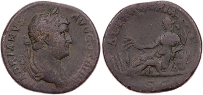 RÖMISCHE KAISERZEIT
Hadrianus, 117-138 n. Chr. AE-Sesterz 134-138 n. Chr. Rom V...