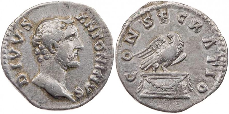 RÖMISCHE KAISERZEIT
Antoninus Pius, 138-161 n. Chr. AR-Denar nach 161 n. Chr., ...