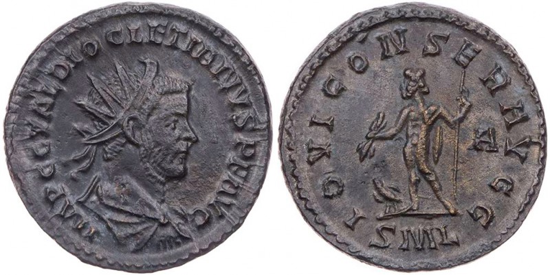 RÖMISCHE KAISERZEIT
Diocletianus, 284-305 n. Chr. AE-Antoninian 4. Emission, 28...