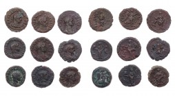 Lot, römische Provinzialprägungen AE-Tetradrachmen aus Ägypten: Alexandria, darunter Probus, Diocletianus etc. 9 Stück meist ss