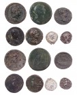 Lot, römische Münzen 2 Denare (davon 1 subärat?), 2 Sesterzen und 3 Asses des Hadrianus RIC 46, 220e, 582, 673, 730, 748f, 951c. 7 Stück teils R s, s-...