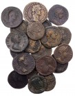 Lot, römische Münzen Sesterzen der Römischen Kaiserzeit, darunter Domitianus, Hadrianus, Aelius Caesar, Antoninus Pius, Faustina maior, Marcus Aureliu...