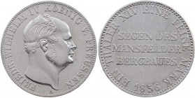 BRANDENBURG - PREUSSEN PREUSSEN, KÖNIGREICH
Friedrich Wilhelm IV., 1840-1861. Ausbeutetaler 1856 A Berlin AKS 77; J. 81; Thun 261; Olding 309. ss-vz/...