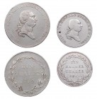 HESSEN HESSEN-KASSEL, LANDGRAFSCHAFT, SEIT 1803 KURFÜRSTENTUM
Wilhelm I., 1803-1821. Taler 1819 dazu: 1/2 Taler 1819 AKS 5, 6; J. 12, 11. 2 Stück 1x ...