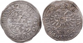 KÖLN STADT
 4 Albus 1635 Mit Titel Ferdinands II., Vs.: Stadtschild unter Jahreszahl, Rs.: bekrönter Doppeladler Noss 369. 2.67 g. Prägeschwäche am R...