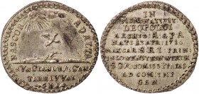 LÖWENSTEIN LÖWENSTEIN-WERTHEIM-ROCHEFORT, GRAFSCHAFT, SEIT 1711 FÜRSTENTUM
Maximilian Karl, 1662-1718. Silberabschlag von den Stempeln des Dukaten 17...