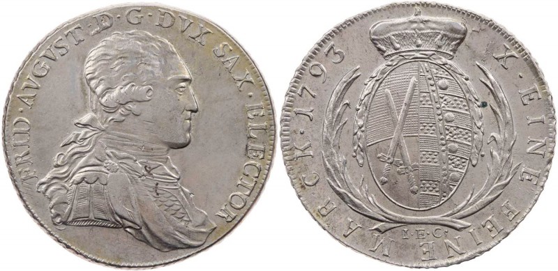 SACHSEN SACHSEN, KURFÜRSTENTUM
Friedrich August III. (I.), 1763-1806-1827. Konv...