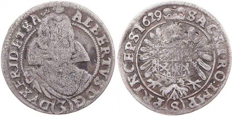 WALLENSTEIN
Albrecht, 1623-1634, Herzog von Friedland. 3 Kreuzer (Groschen) 162...