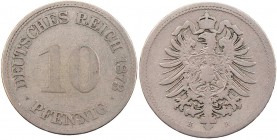 REICHSKLEINMÜNZEN
 10 Pfennig 1873 H J. 4. s