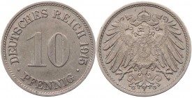 REICHSKLEINMÜNZEN
 10 Pfennig 1915 G J. 13. R Kratzer, vz