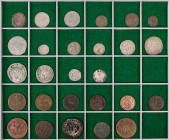 ALTDEUTSCHLAND ALLGEMEIN
 Lot Mittel- und Kleinnominale 16 Silbermünzen: BAYERN, 3 Kreuzer 1737; BRANDENBURG-PREUSSEN, Schilling 166(0?), 1/52 Taler ...