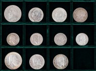 KAISERREICH
 Lot Silbermünzen Baden und Württemberg: 2 x 5 Mark, 5 x 3 Mark, 4 x 2 Mark J. 27, 30, 32, 34, 39, 175, 176. 11 Stück ss-vz